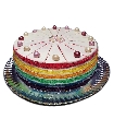 TARTA RAINBOW  ARCOIRIS 16 RAC   2.300 KG