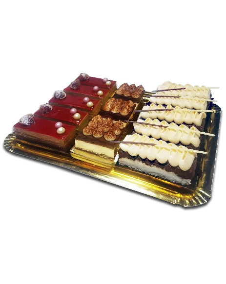POSTRES - COLECCION PREMIUM Nº 5: LINGOTE CRUJIENTE MOUSSE DE LECHE, LINGOTE SACHER, TIRAMISU   12 UDS