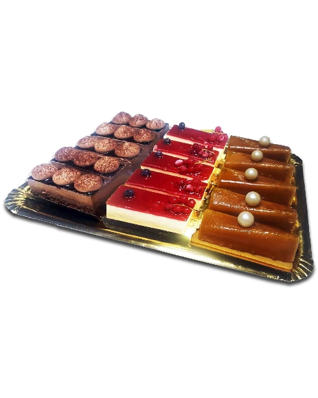 POSTRES - COLECCION PREMIUM Nº6: LINGOTE OPERA, LINGOTE PRALINÉ, CHEESECAK E   12 UDS