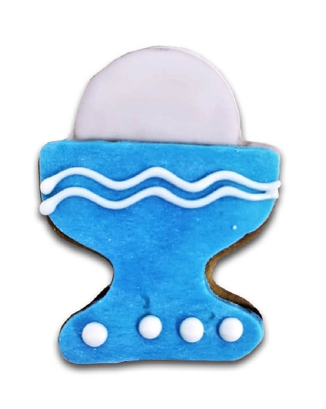 COMUNIÓN CÁLIZ AZUL   21 UDS