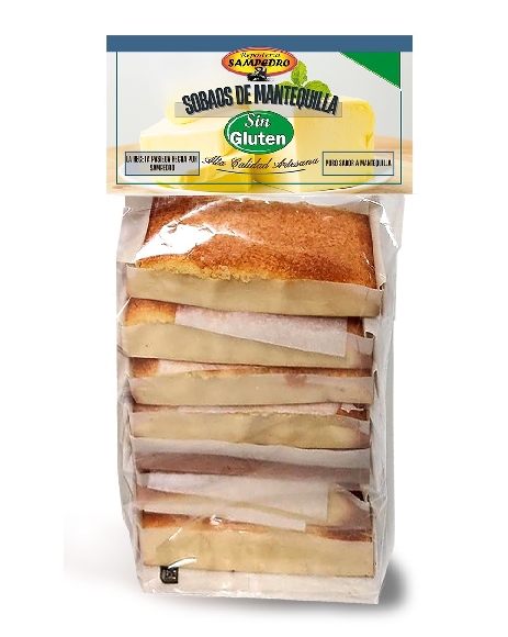 SG/ SOBAOS DE MANTEQUILLA SIN GLUTEN EN BOLSA INDIV / 6 UDS